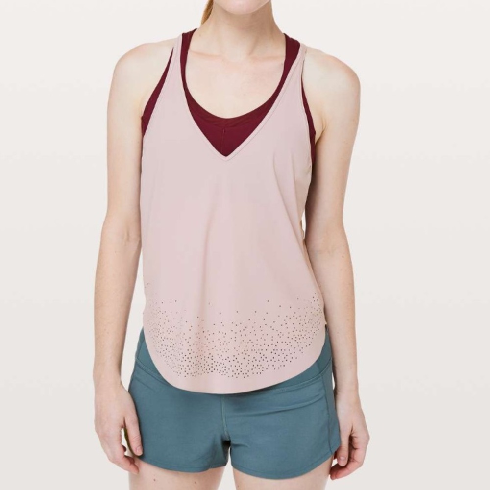 Lululemon Set Free Run Tank (Smokey Blush)